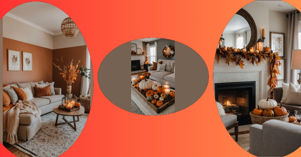 Blue and Burgundy: Fall Decor Ideas to Cozy Up Your Living Room